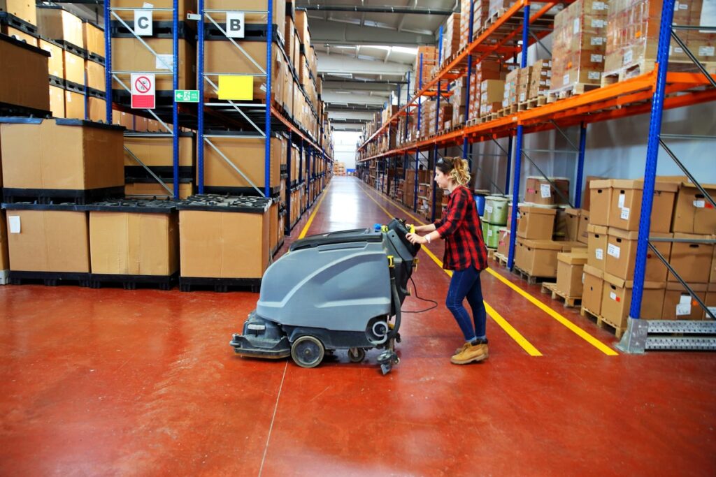 retail warehouse receiving professional commercial clean